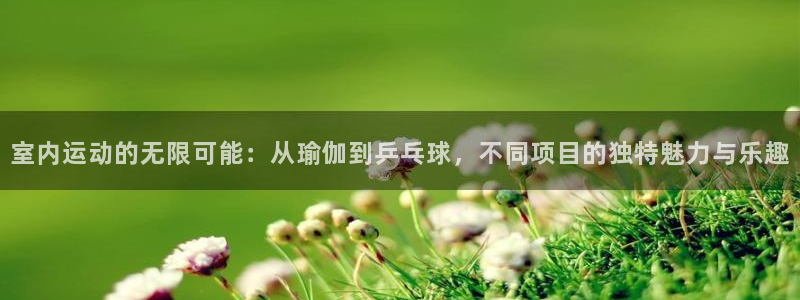 千亿国际官方平台体育：室内运动的无限可能：从瑜伽到乒乓球，不